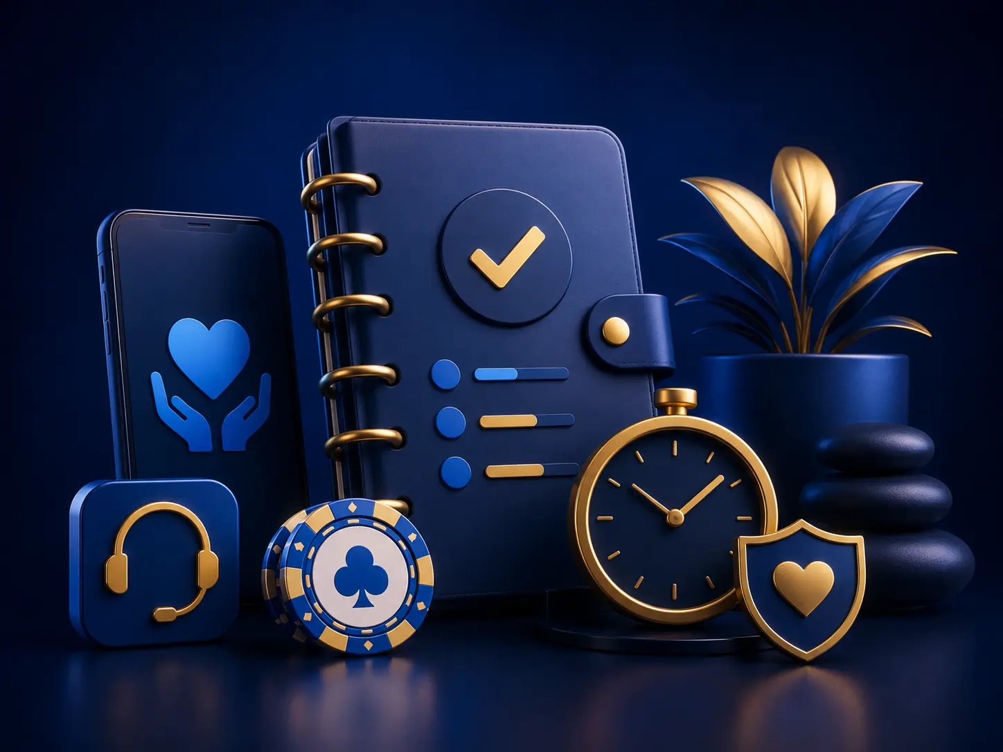 Safer gambling limits, time-outs and confidential support